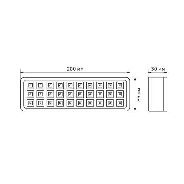 Світильник аварійний LED TITANUM 30W 6500K (TL-ЕМ1106)