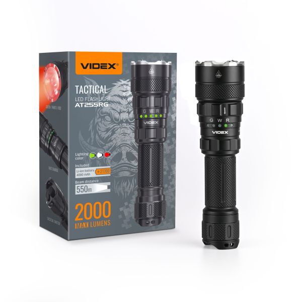 Тактичний ліхтар VIDEX VLF-AT255RG 2000Lm