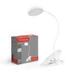 Настільна LED лампа на прищепці з акумулятором TITANUM TLTF-013W 7W