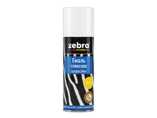 Емаль аерозольна "ZEBRA" RAL 9010 білий /400 мл/