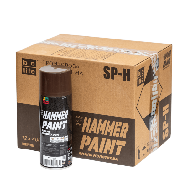 Фарба молоткова Belife Hammer Paint коричнева