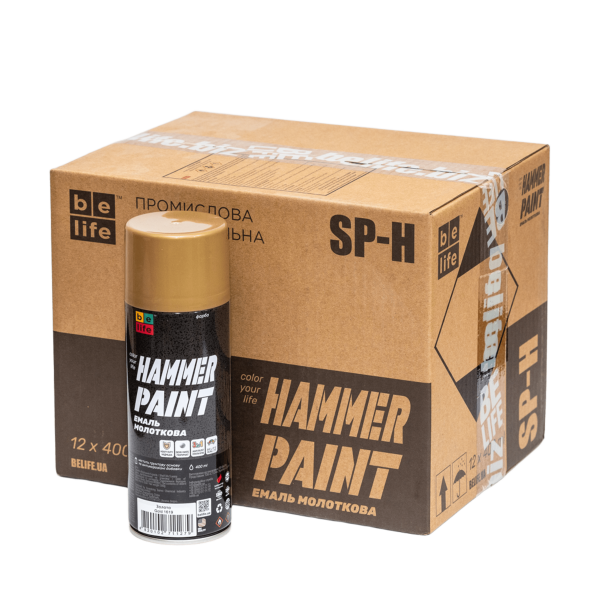 Фарба молоткова Belife Hammer Paint золото