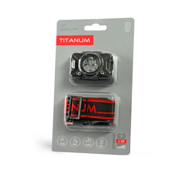 Налобний світлодіодний ліхтарик TITANUM TLF-H09