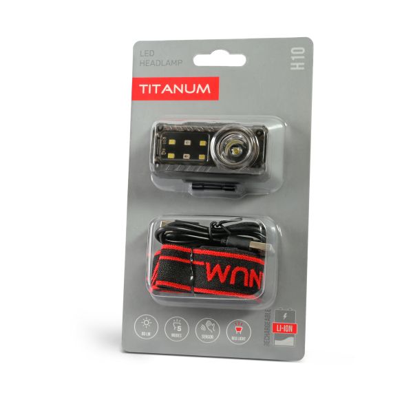 Налобний світлодіодний ліхтарик TITANUM TLF-H10 80Lm