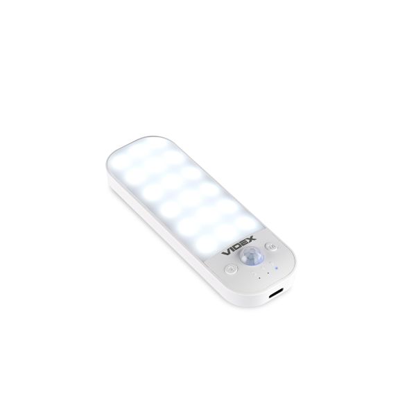 Акумуляторний LED світильник з датчиком руху VIDEX VL-NL014W-S 50Lm
