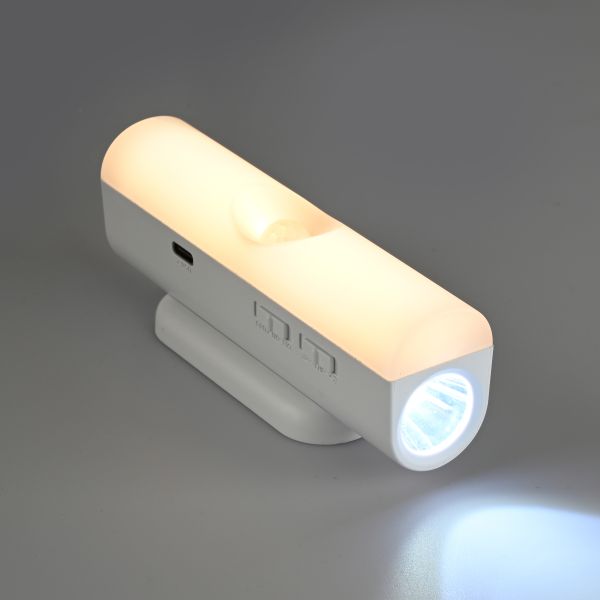 Акумуляторний LED світильник-ліхтар 2-в-1 з датчиком руху VIDEX VL-NL108W