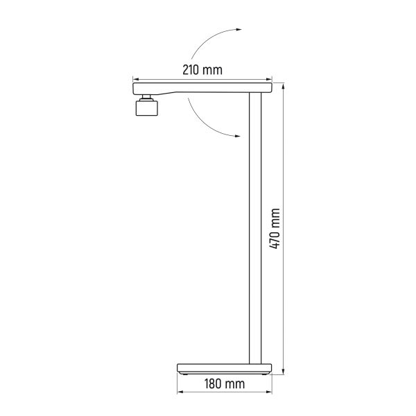 LED лампа настiльна VIDEX VL-TF22W 18W 3000-6000K