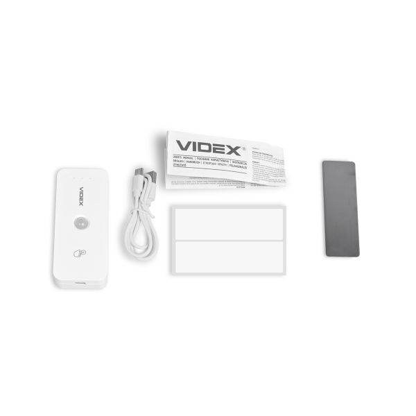 Акумуляторний LED світильник з датчиком руху VIDEX VL-NL053W-S 50Lm 3000K-6500K