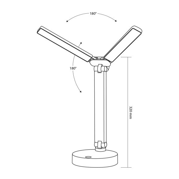 Акумуляторна настільна LED лампа TITANUM TLTF-015W 10W