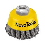 Щітка торцева плет. сталь /100 мм/ NOVO TOOLS