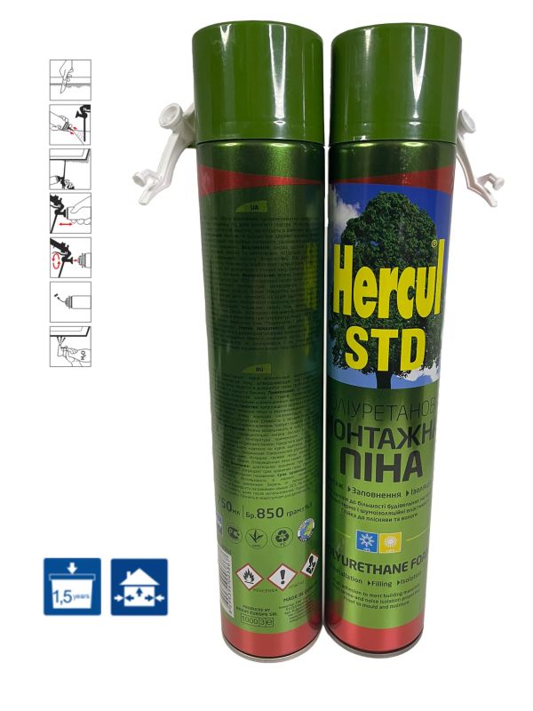 Монтажна піна HERCUL STD ручна 750 мл