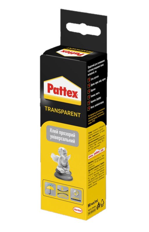 Клей Pattex Transparent /50 мл/