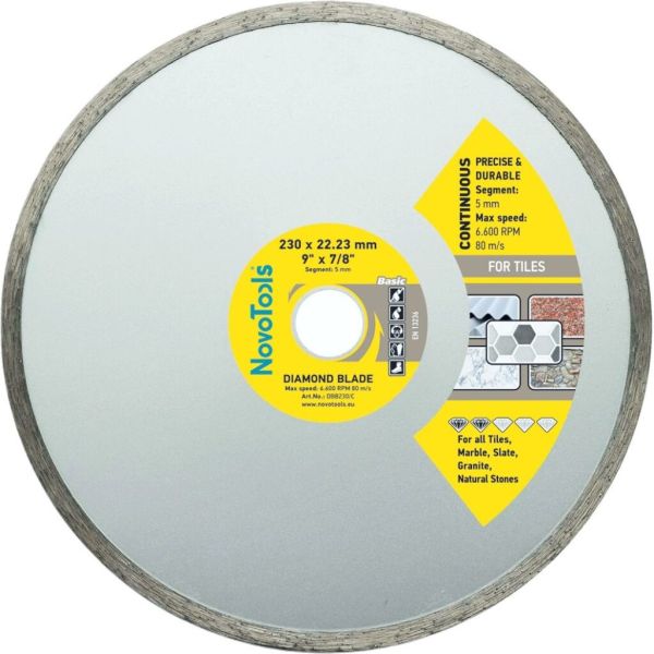Диск алмазний Novoabrasive /230*5*22.23/ ПЛИТКА
