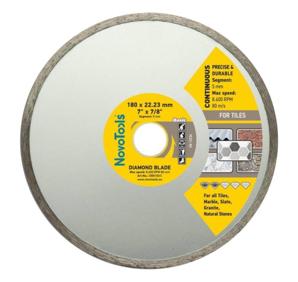 Диск алмазний Novoabrasive /180*5*22.23/ ПЛИТКА